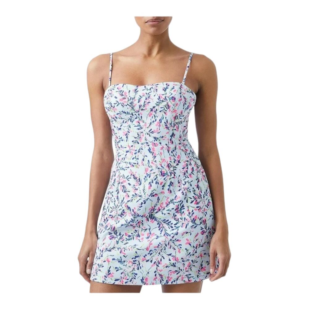 French Connection dress Flores Whisper back cutout minidress size 10